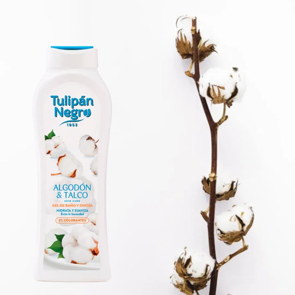 Gel de baño Algodón y Talco Tulipán Negro