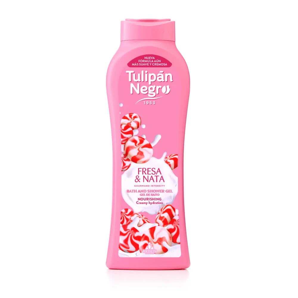 Gel de baño de Fresa y Nata Tulipán Negro - Image 2