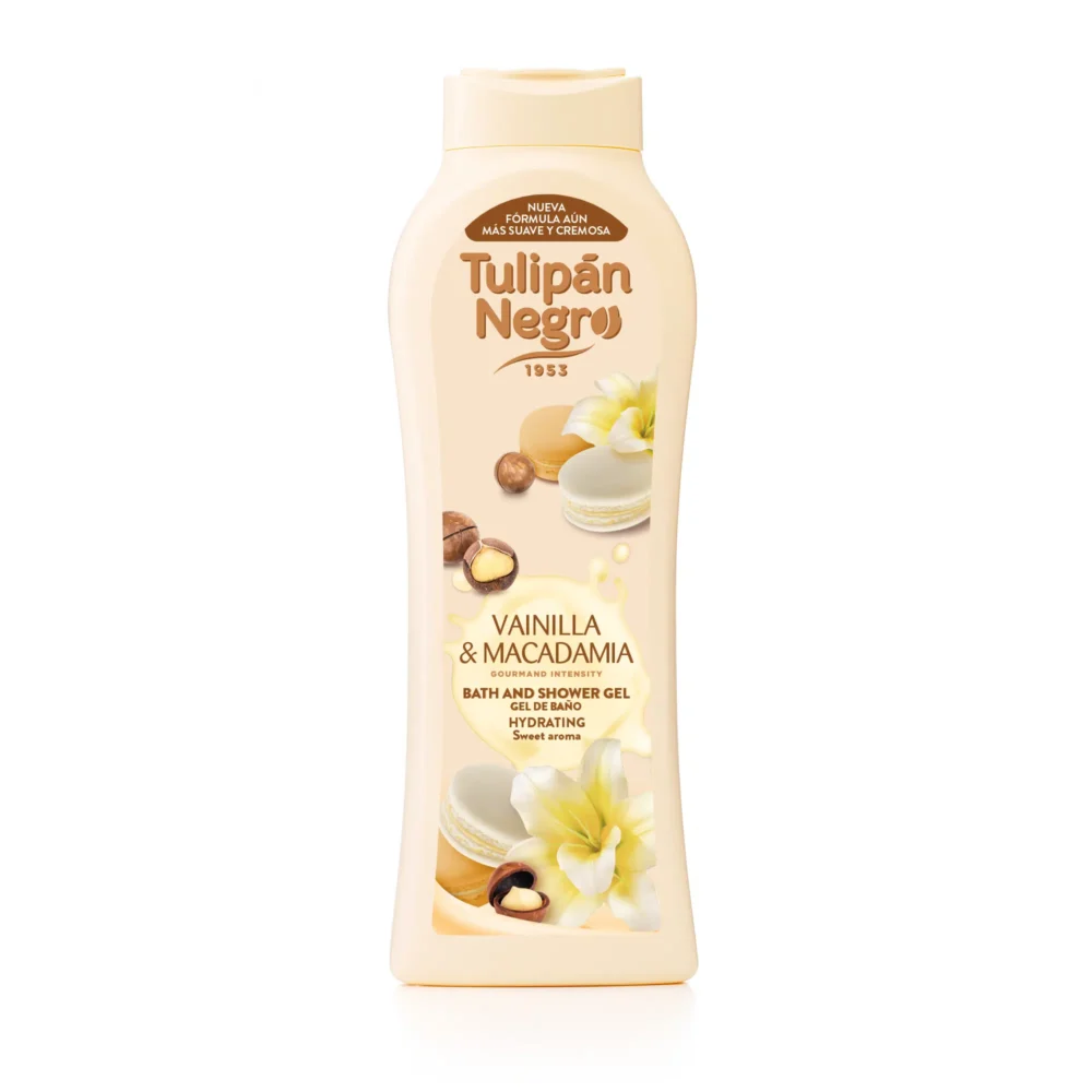 Gel de baño Vainilla y Nueces de Macadamia Tulipán Negro - Image 2