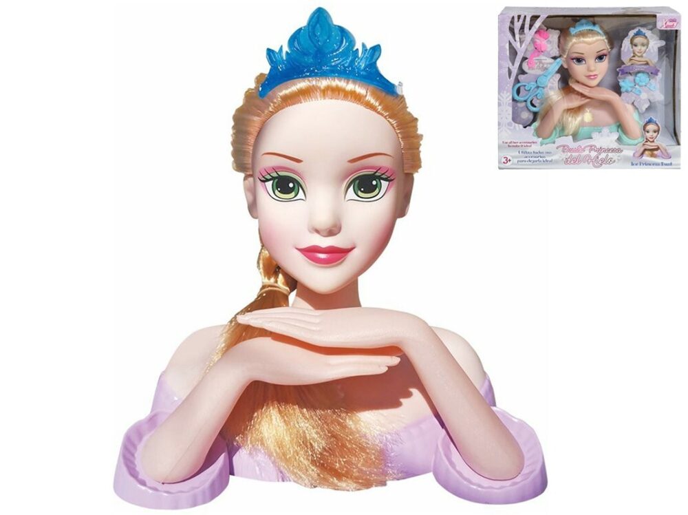 Muñeca cabeza Princesa del hielo